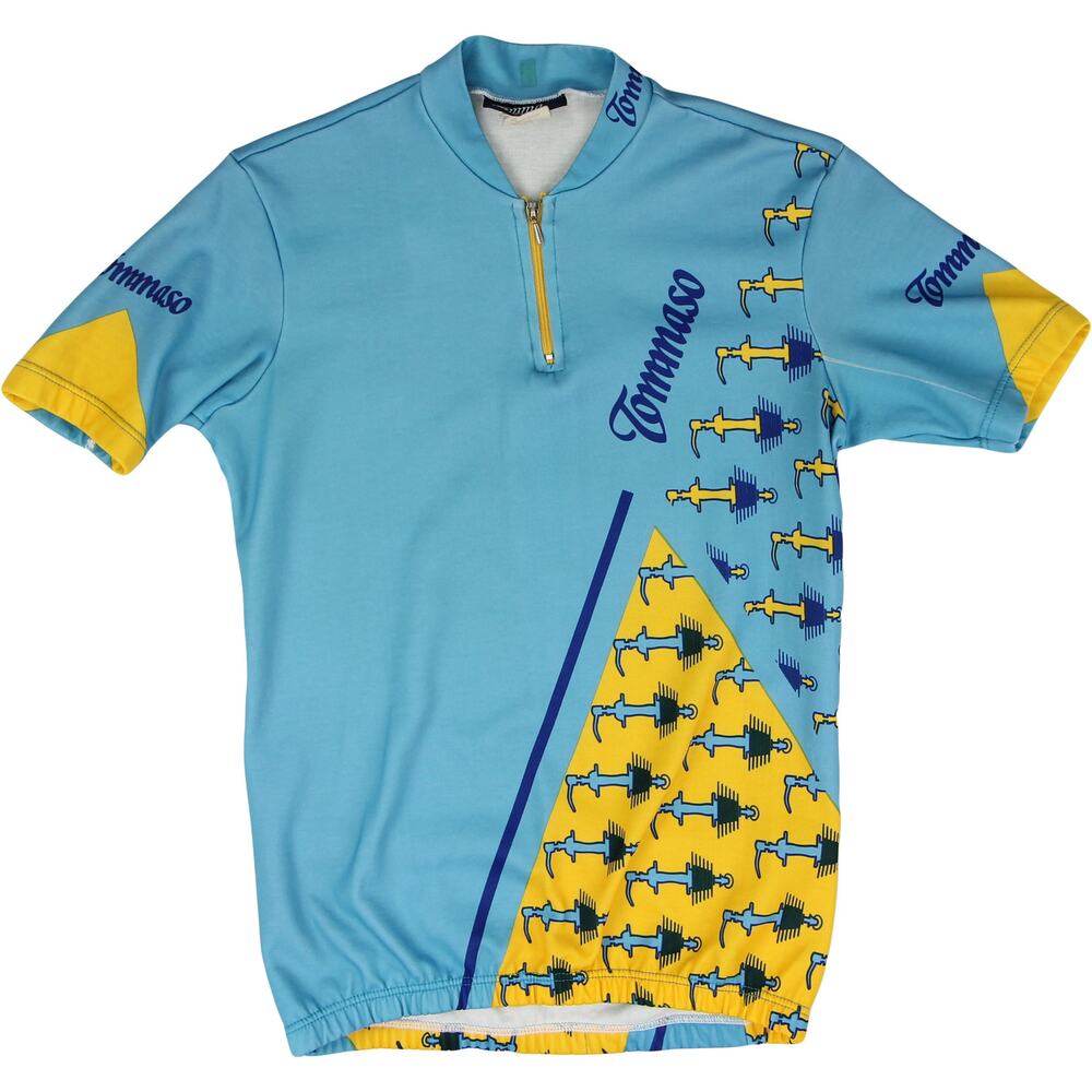 Vintage Tommaso Italy Made Cycling Bicycle Jersey